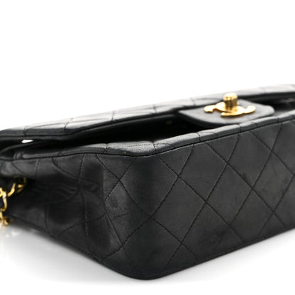 Chanel Lambskin Quilted Small Double Flap Black 10 of 15