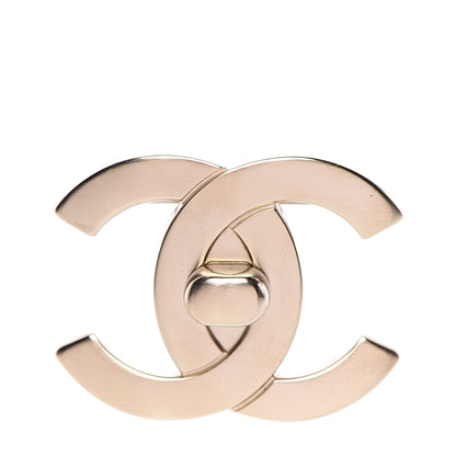 Chanel CC Turnlock Brooch Gold 1 of 5