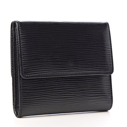 Louis Vuitton Epi Elise Wallet Black 3 of 12