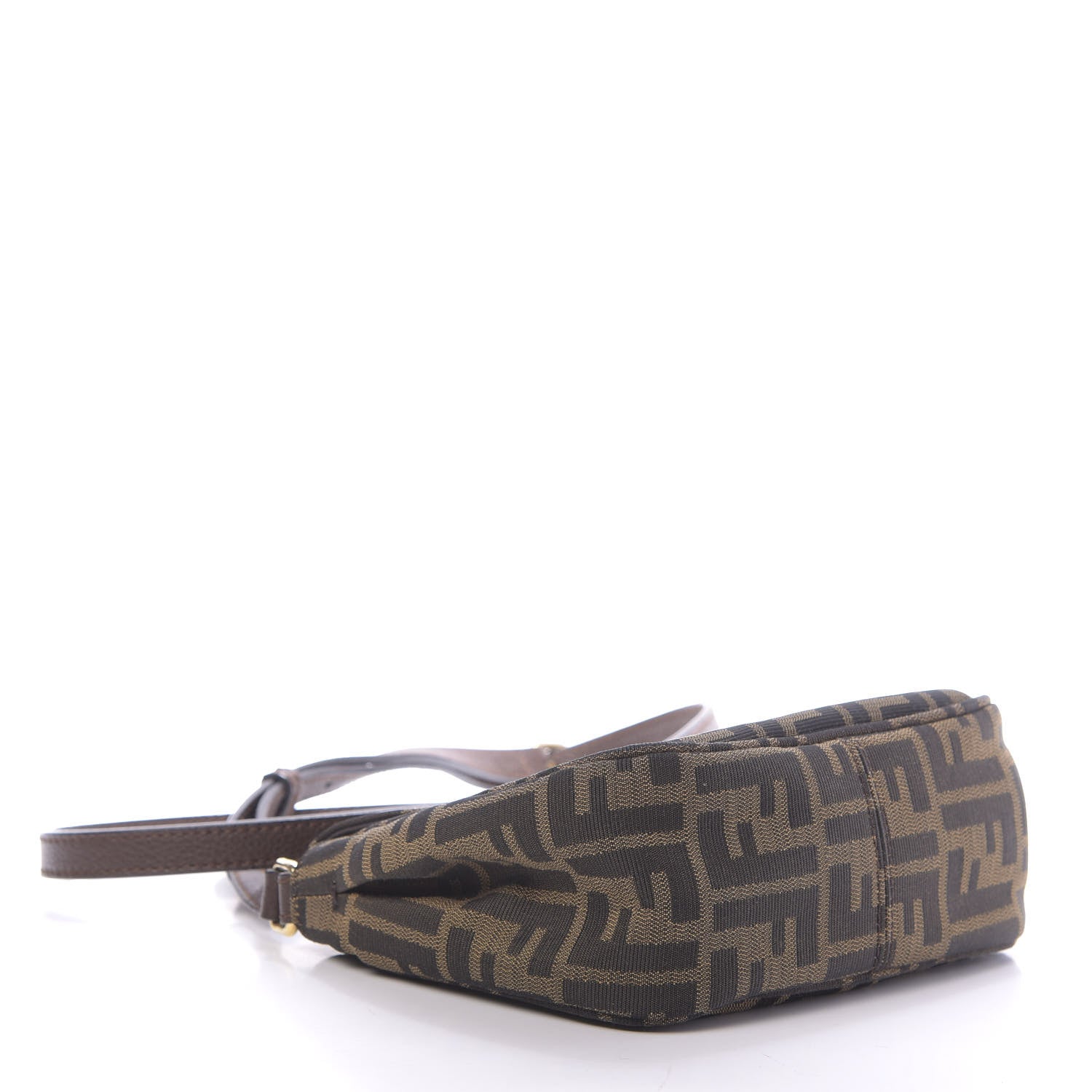 Fendi Zucca Vitello Artic Mini Messenger Bag Tobacco Castagna 4 of 13
