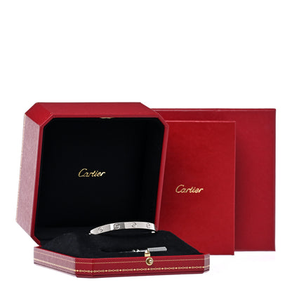 Cartier 18K White Gold LOVE Bracelet 17 5 of 5