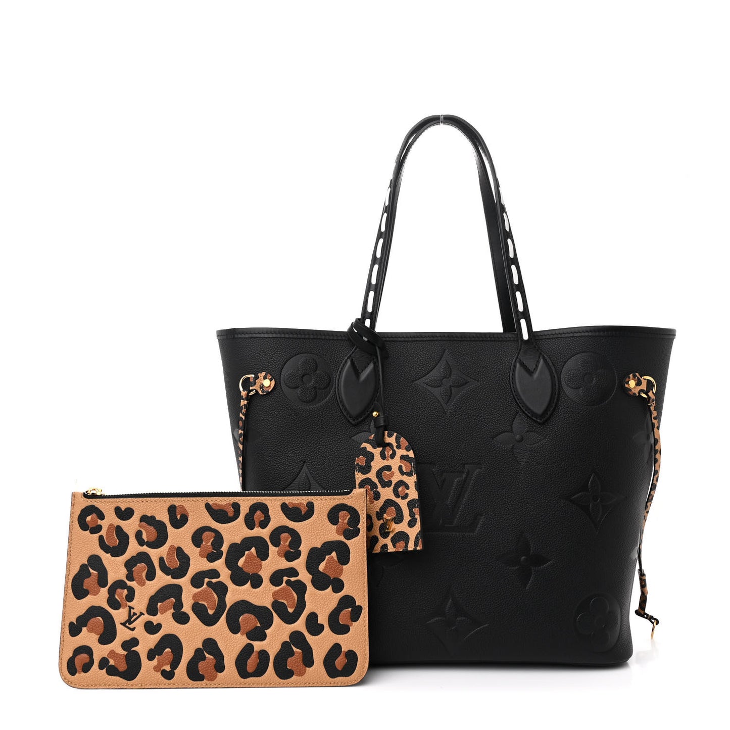 Empreinte Monogram Giant Wild at Heart Neverfull MM Black