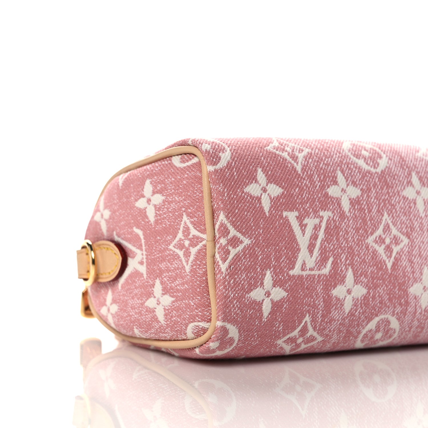 Louis Vuitton Monogram Jacquard Denim Nano Speedy Bandouliere Pink 7 of 9