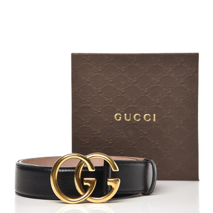 Gucci Grained Calfskin Double G 40mm Belt 85 34 Black 6 of 6