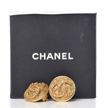 Chanel CC Clip On Earrings Gold 8 of 8