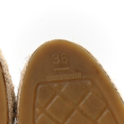 Chanel Mesh Grosgrain CC Espadrilles 36 Black 7 of 8