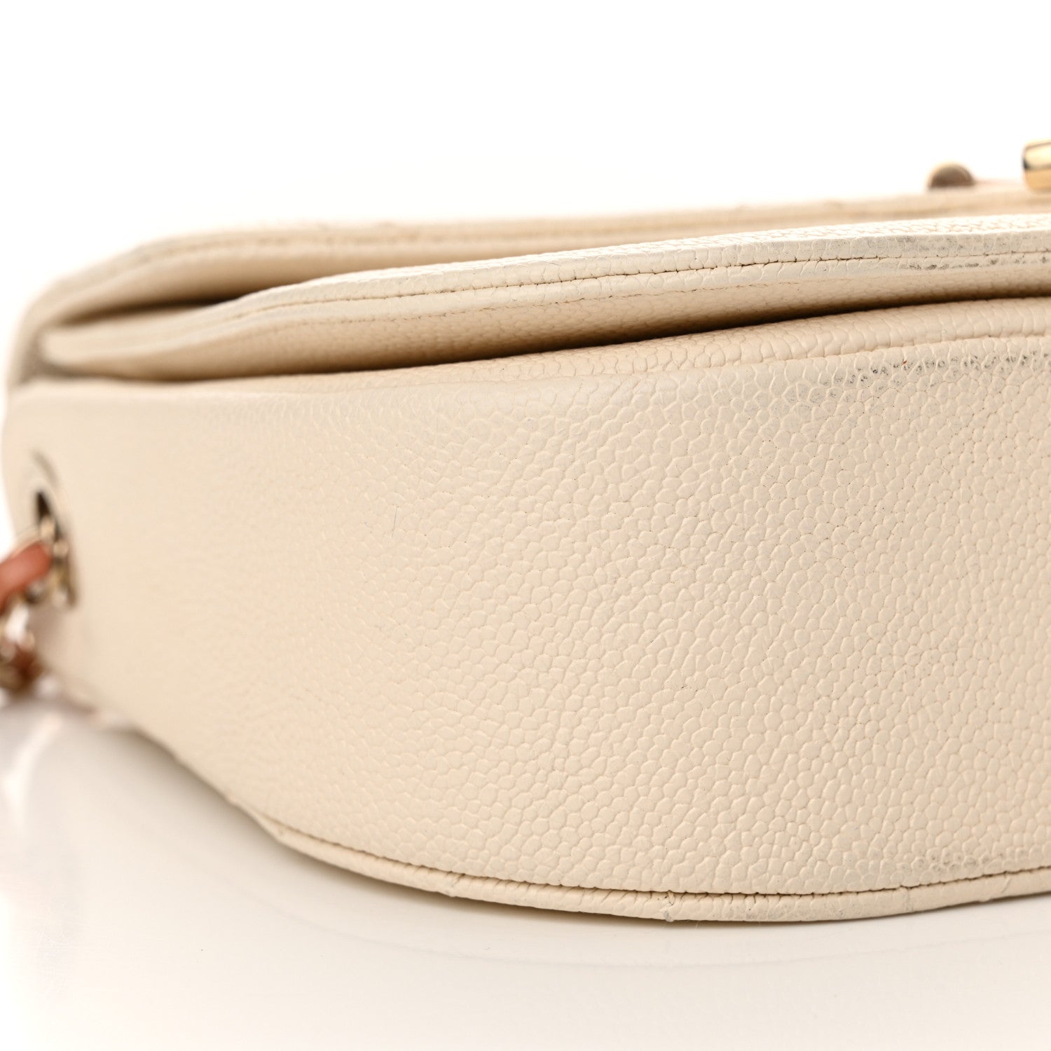 Chanel Grained Calfskin Quilted Small Cuba Top Handle Flap White 9 of 12