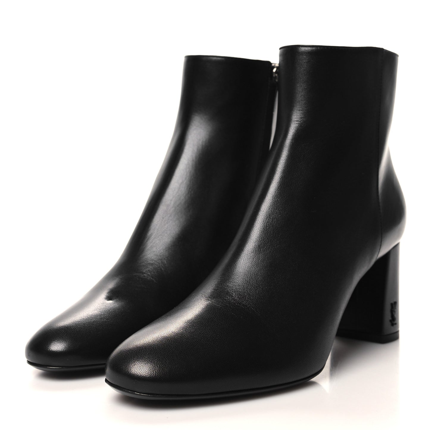 Nappa Vendome Loulou Ankle Zip Boot 38.5 Black