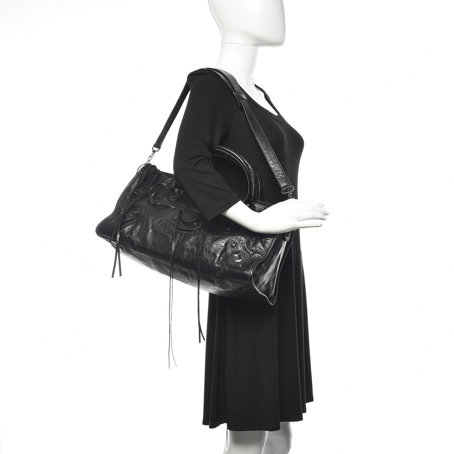 Balenciaga Agneau Classic Hardware Part Time Black 2 of 11