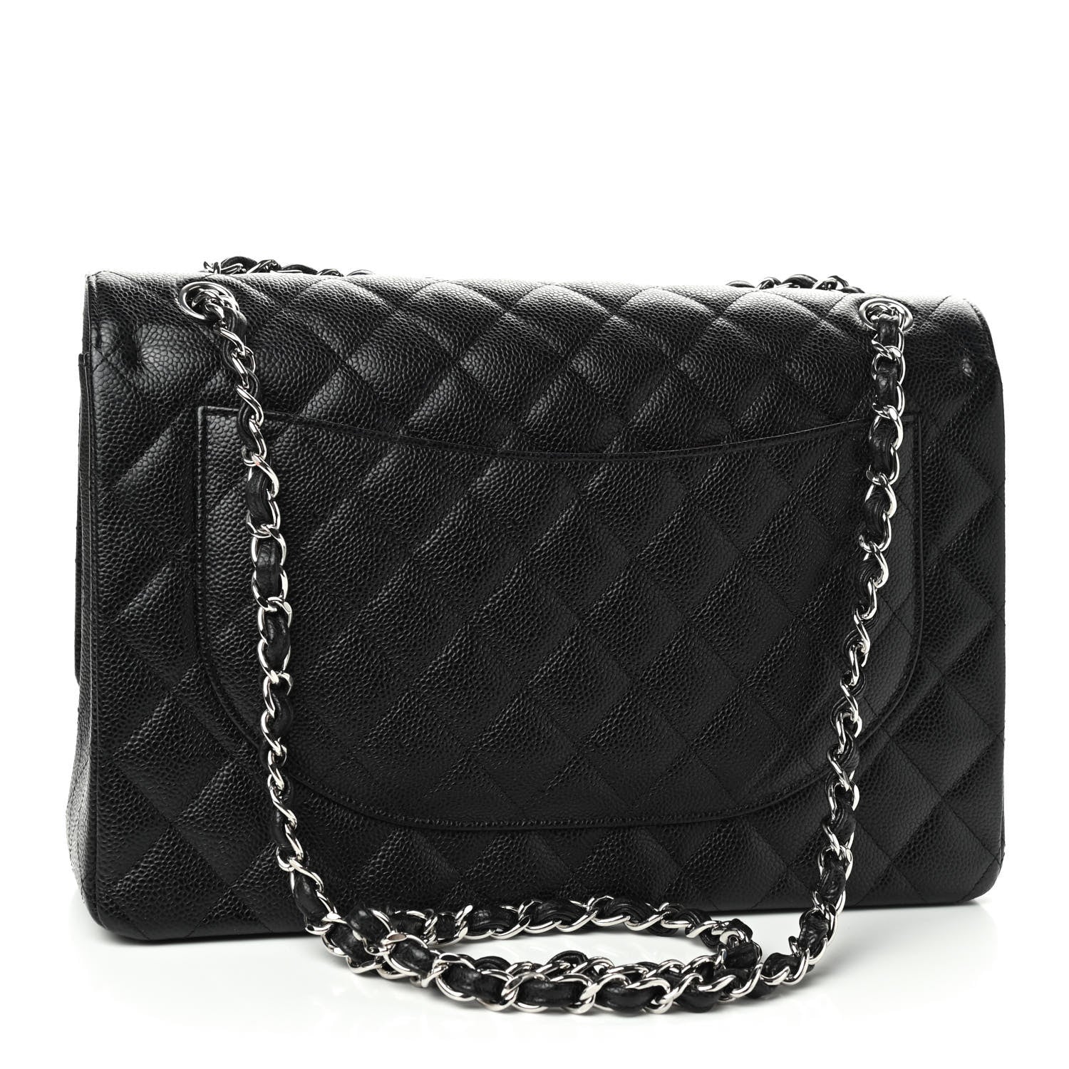 Chanel Caviar Quilted Maxi Double Flap Black 3 of 10