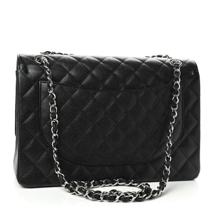 Chanel Caviar Quilted Maxi Double Flap Black 3 of 10