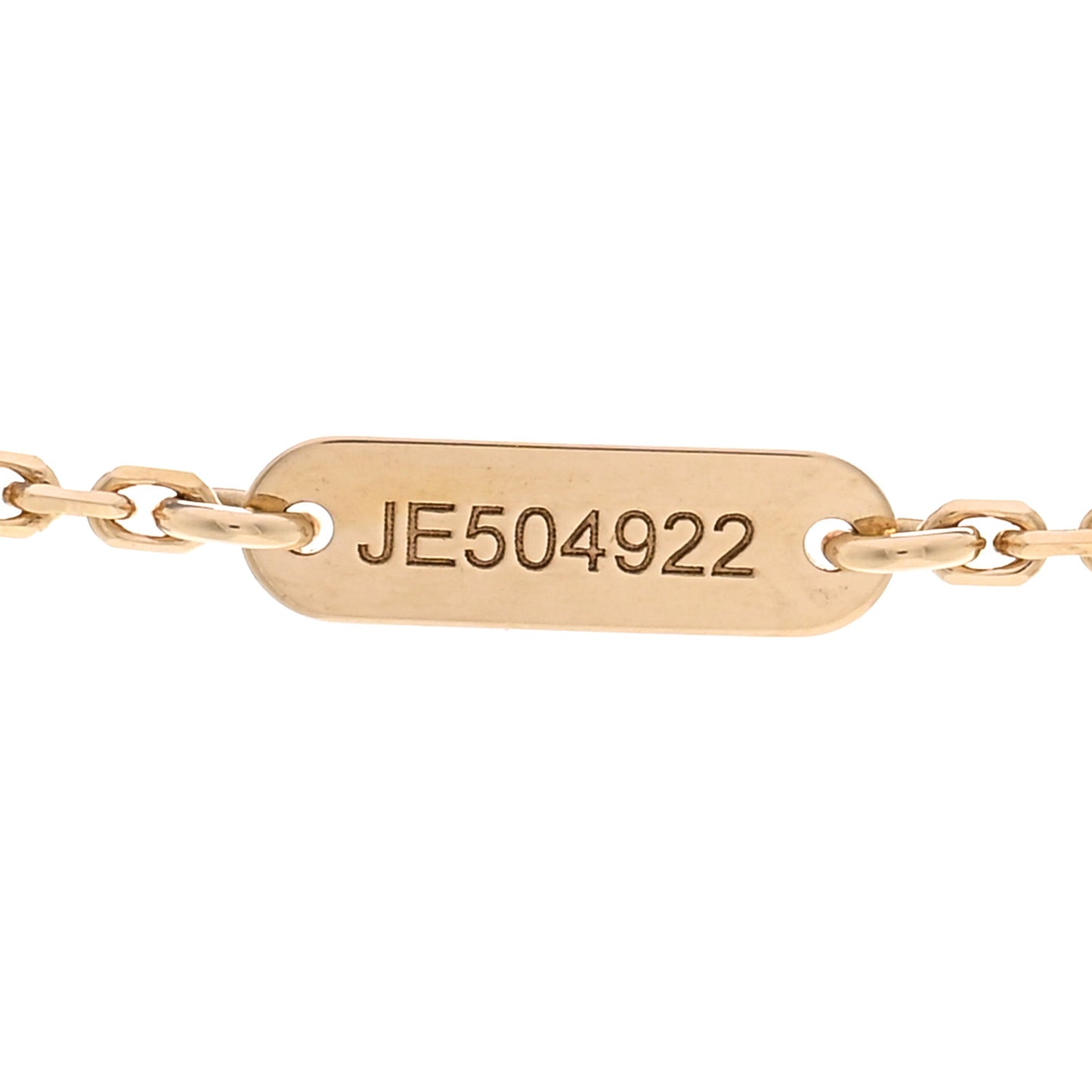 18K Yellow Gold Mother of Pearl Vintage Alhambra Pendant Necklace