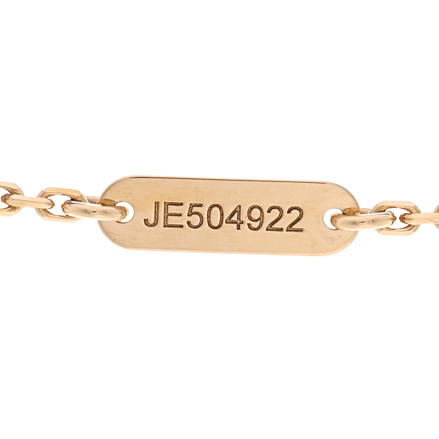 Van Cleef & Arpels 18K Yellow Gold Mother of Pearl Vintage Alhambra Pendant Necklace 5 of 5