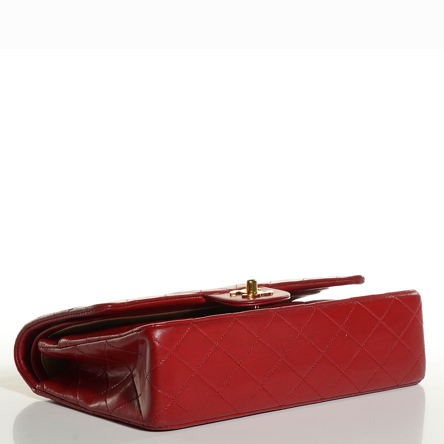 Chanel Lambskin Quilted Medium Double Flap Red 4 of 9