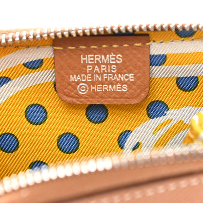 Hermes Epsom Silk'in Coin Purse Gold 6 of 7