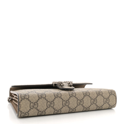 Gucci GG Supreme Monogram Mini Dionysus Chain Wallet Beige Taupe 4 of 14