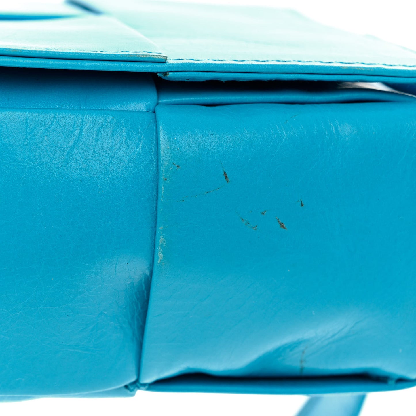 Paper Calfskin Intrecciato Cassette Belt Bag Pool