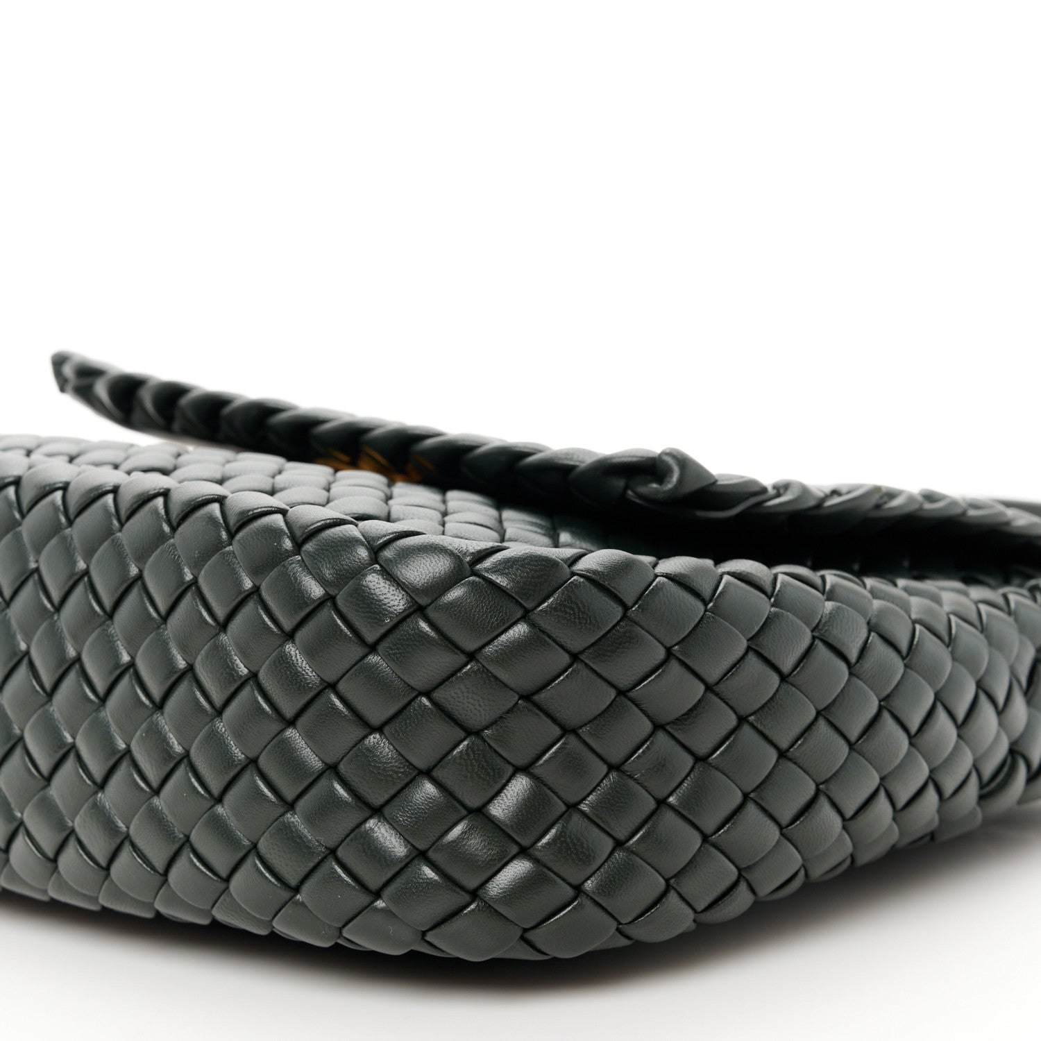 Bottega Veneta Nappa Intrecciato Small Cobble Shoulder Bag Dark Green 13 of 13