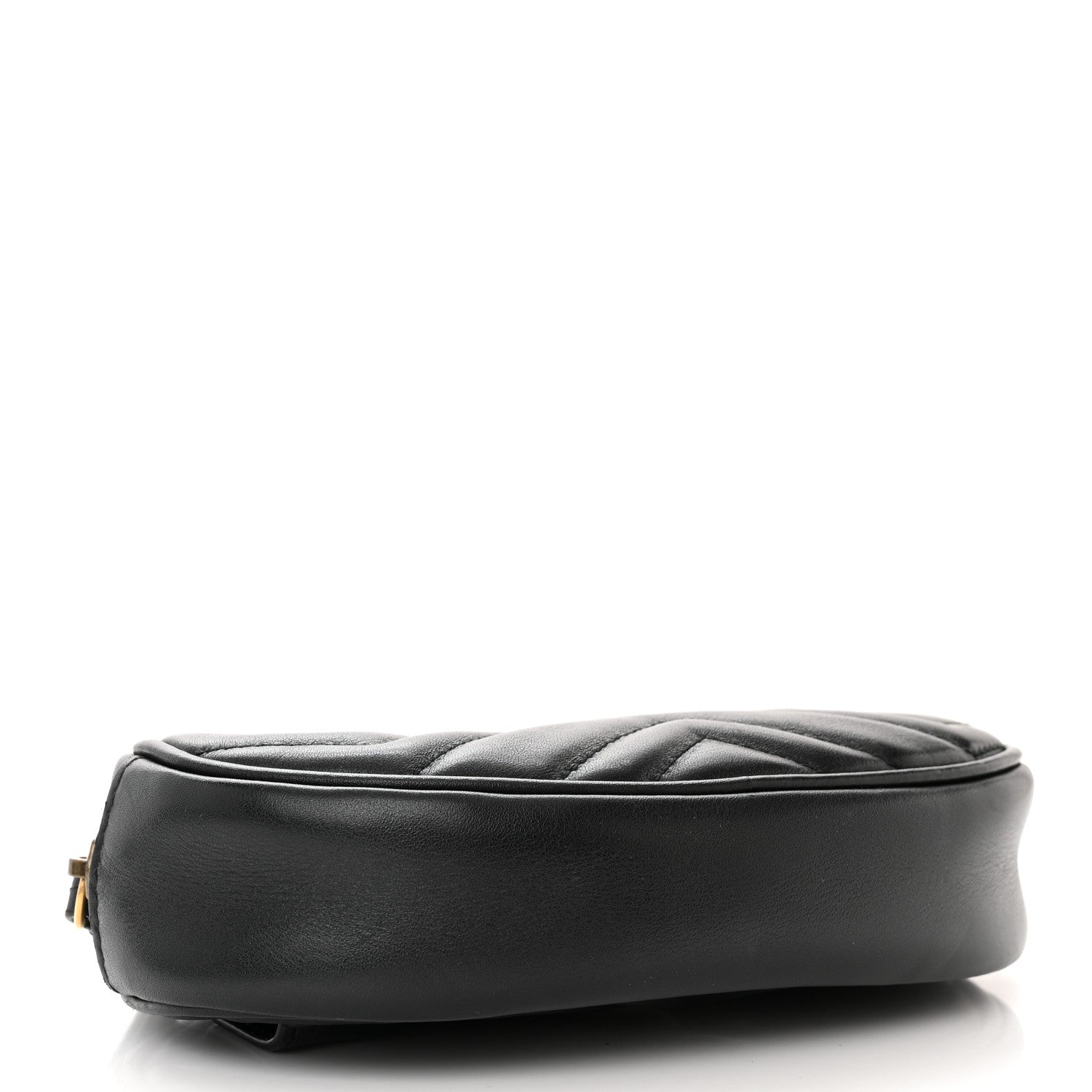 Gucci Calfskin Matelasse GG Marmont Belt Bag 95 38 Black 4 of 11