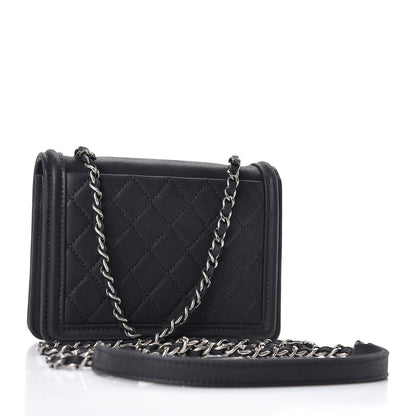 Chanel Iridescent Calfskin Marble Plexiglass Boy Brick Black 3 of 7