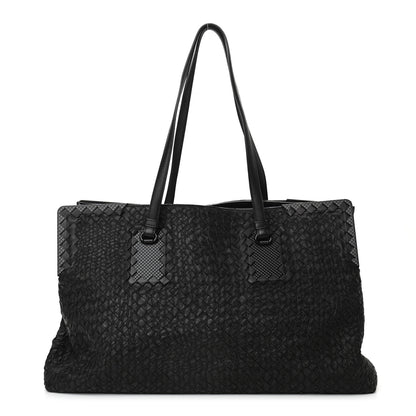 Bottega Veneta Nappa Intrecciato Stitched Tote Black 1 of 9