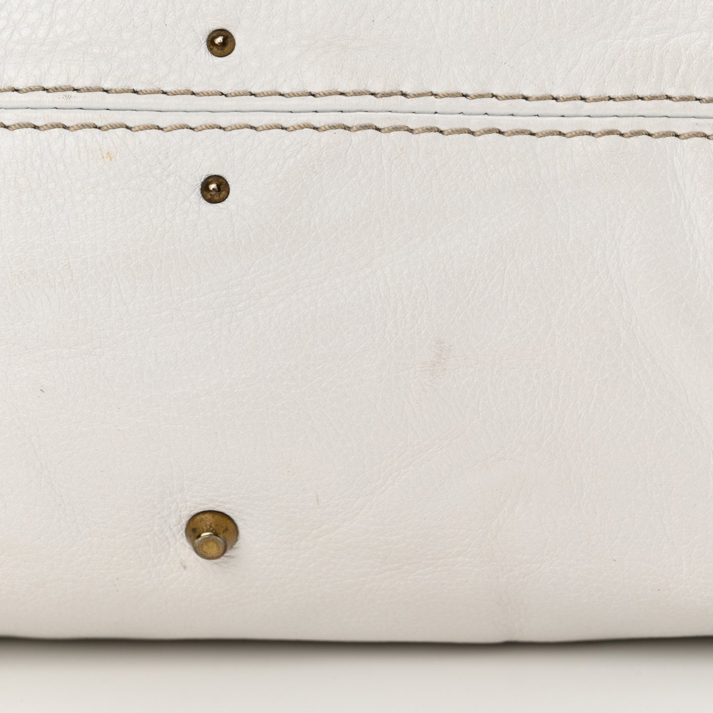 Calfskin Medium Paddington Satchel White