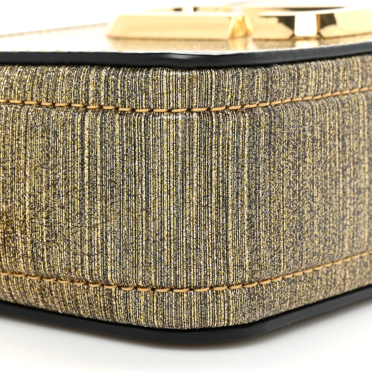 Marc Jacobs Metallic Calfskin Glitter Small Snapshot Camera Bag Gold Black 9 of 10