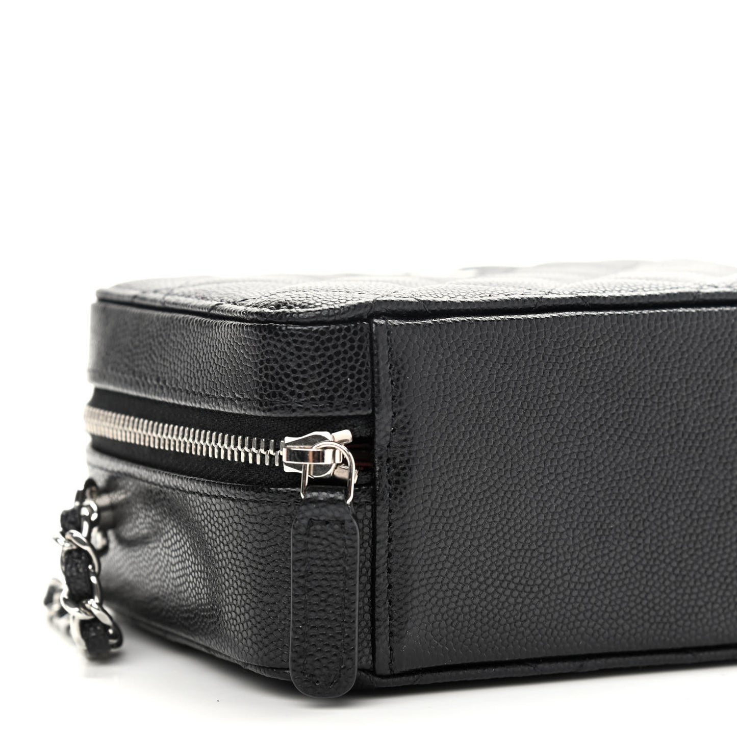 Caviar Quilted Camera Bag Black