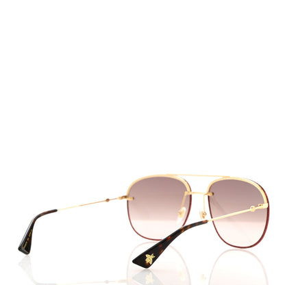 Gucci Aviator Glitter Sunglasses GG0227S Red 4 of 8