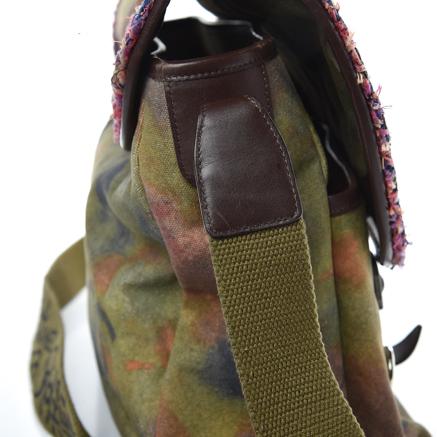 Chanel Washed Toile Large Graffiti On The Pavements Messenger Khaki Multicolor 10 of 10