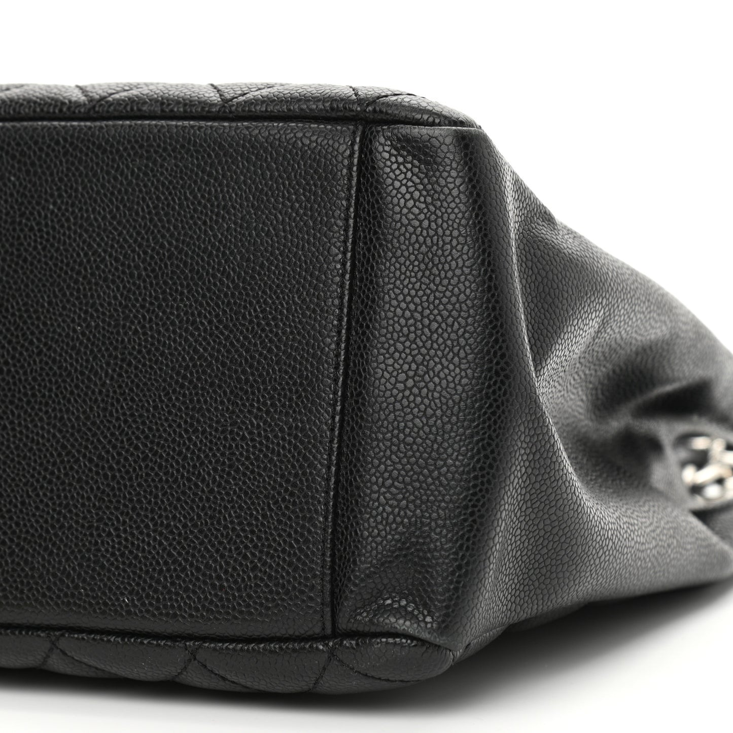 Caviar Quilted Grand Shopping Tote GST Black