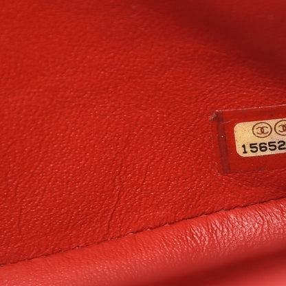 Chanel Lambskin Quilted Jumbo Double Flap Red 8 of 15