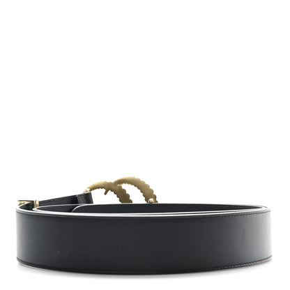 Gucci Moon Calfskin Torchon Double G 105 42 Belt Black 2 of 4