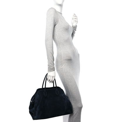 The Row Suede Soft Margaux 15 Navy 2 of 9