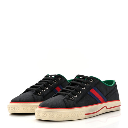 Gucci Canvas Web Womens 1977 Tennis Sneakers 42 Black 3 of 8