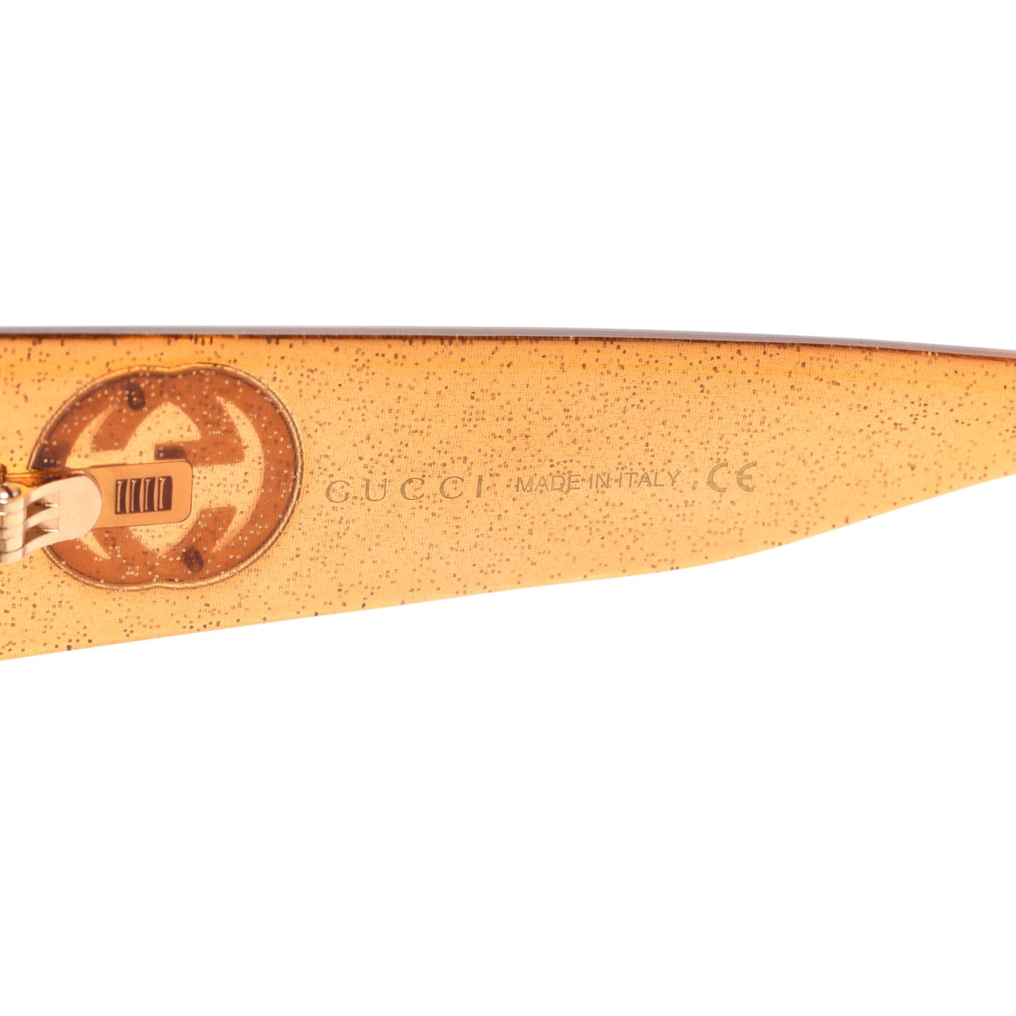 Acetate Square Frame Sunglasses GG0053S Glitter Gold