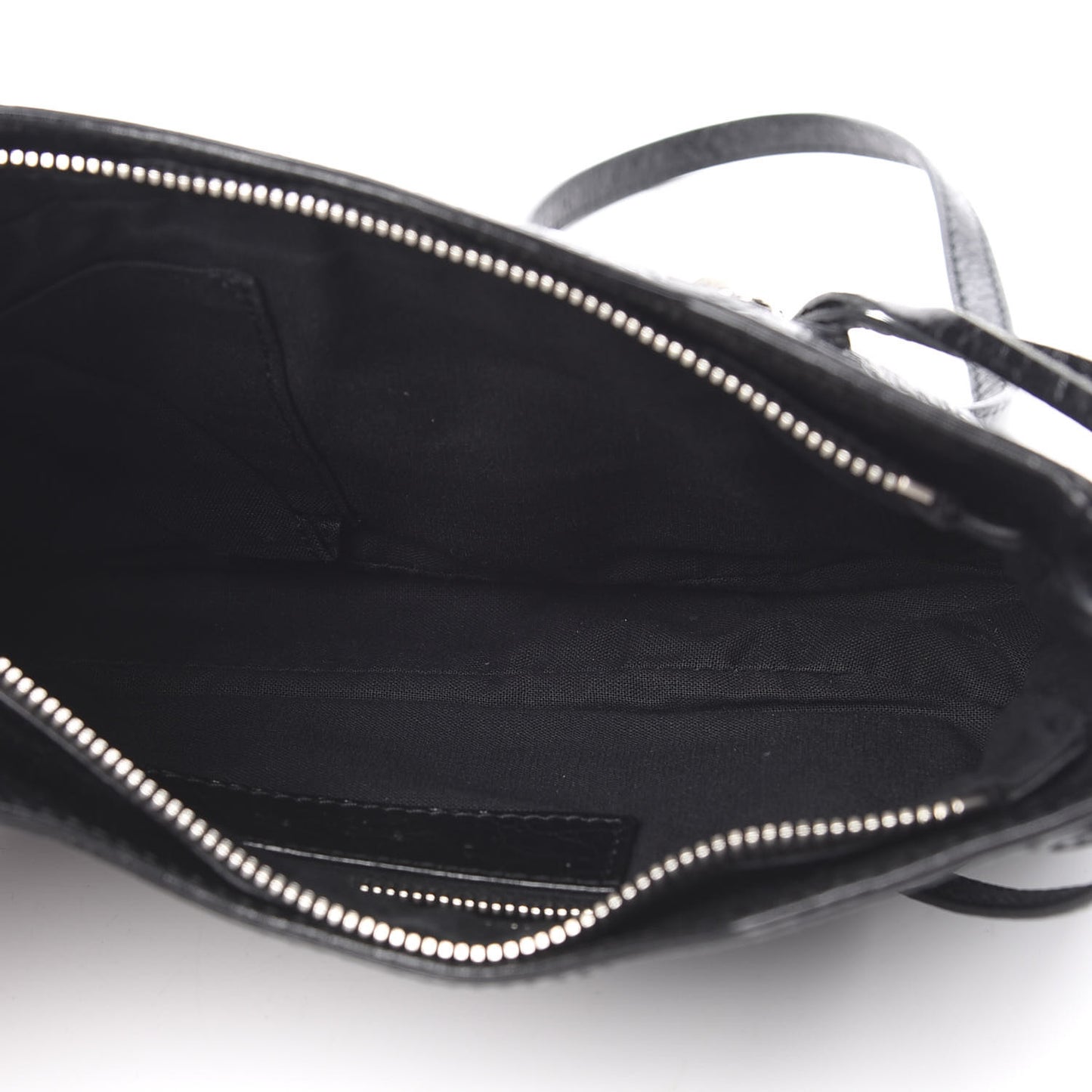 Agneau Giant 12 Silver Hardware Hip Black