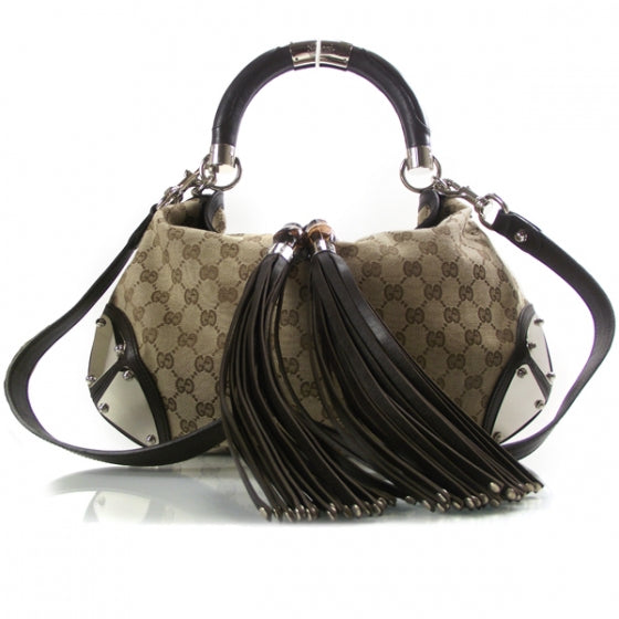 Gucci Monogram Medium Indy Top Handle Bag 1 of 10