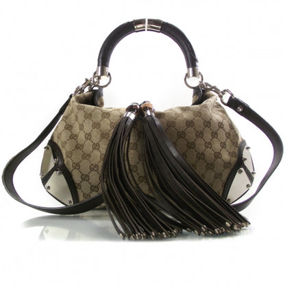 Gucci Monogram Medium Indy Top Handle Bag 1 of 10
