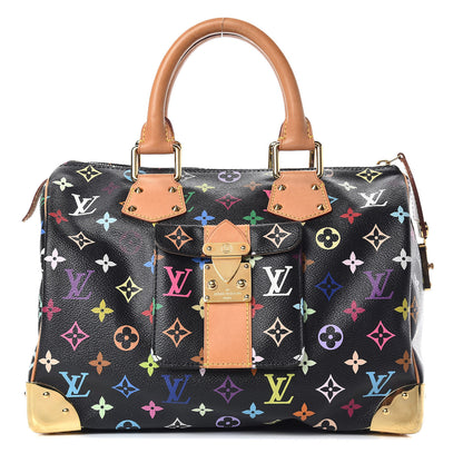 Louis Vuitton Monogram Multicolor Speedy 30 Black 1 of 12