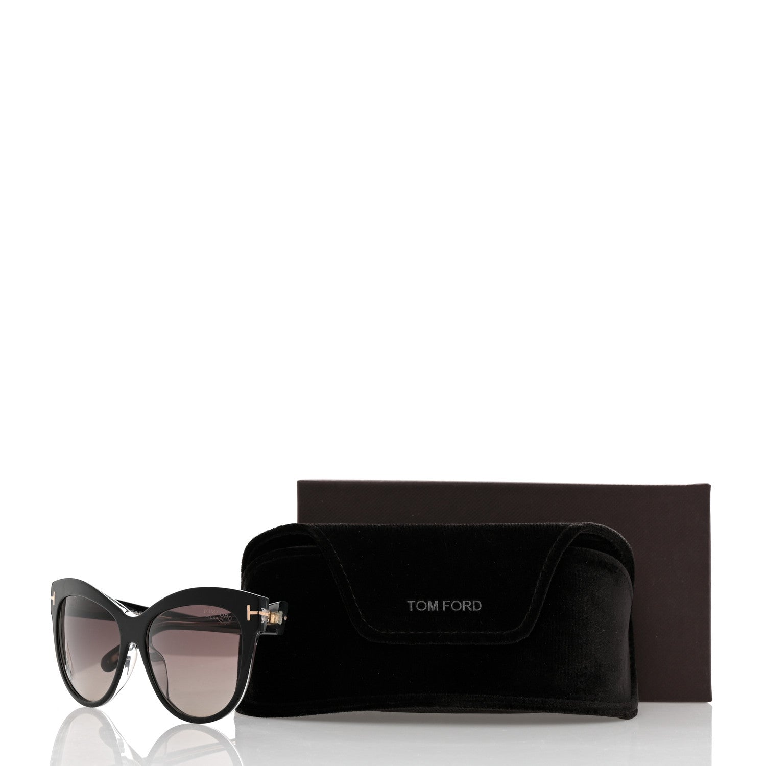 Tom Ford Polarized Lily Sunglasses TF430 Black 8 of 8