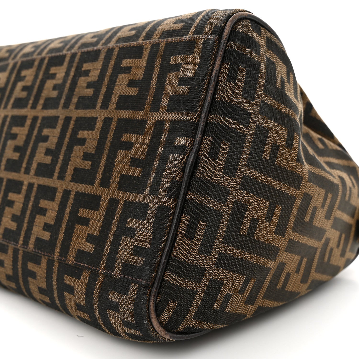 Fendi Zucca Cuoio Lucido Medium Chef Boston Tobacco Moro 9 of 15