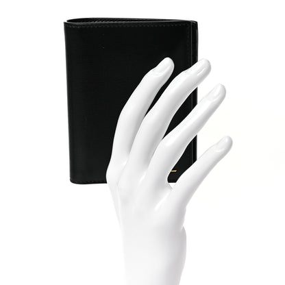 Saint Laurent Calfskin Techno Credit Card Wallet Black 2 of 12