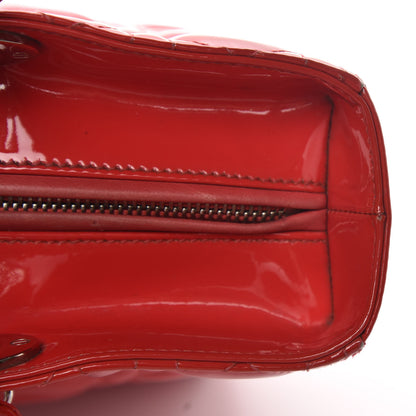 Christian Dior Patent Cannage Large Lady Dior Red 11 of 28