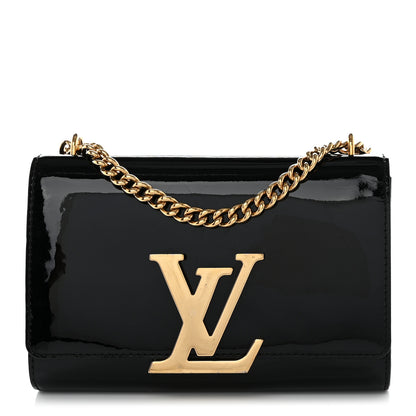 Louis Vuitton Patent Chain Louise MM Black 1 of 11