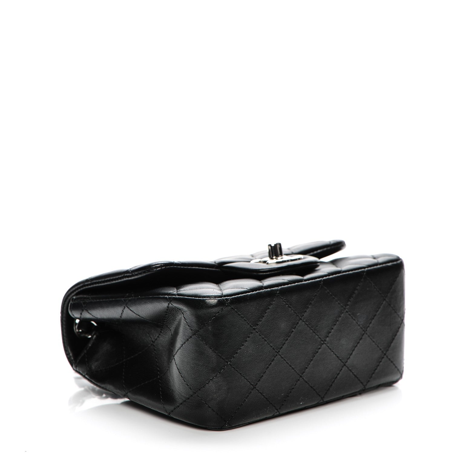 Chanel Lambskin Quilted Mini Square Flap Black 4 of 7