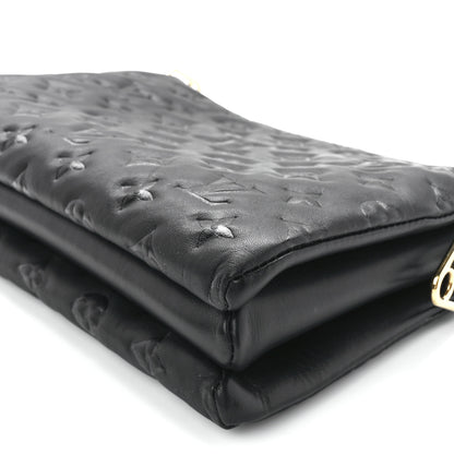 Louis Vuitton Lambskin Embossed Monogram Coussin PM Black 11 of 11