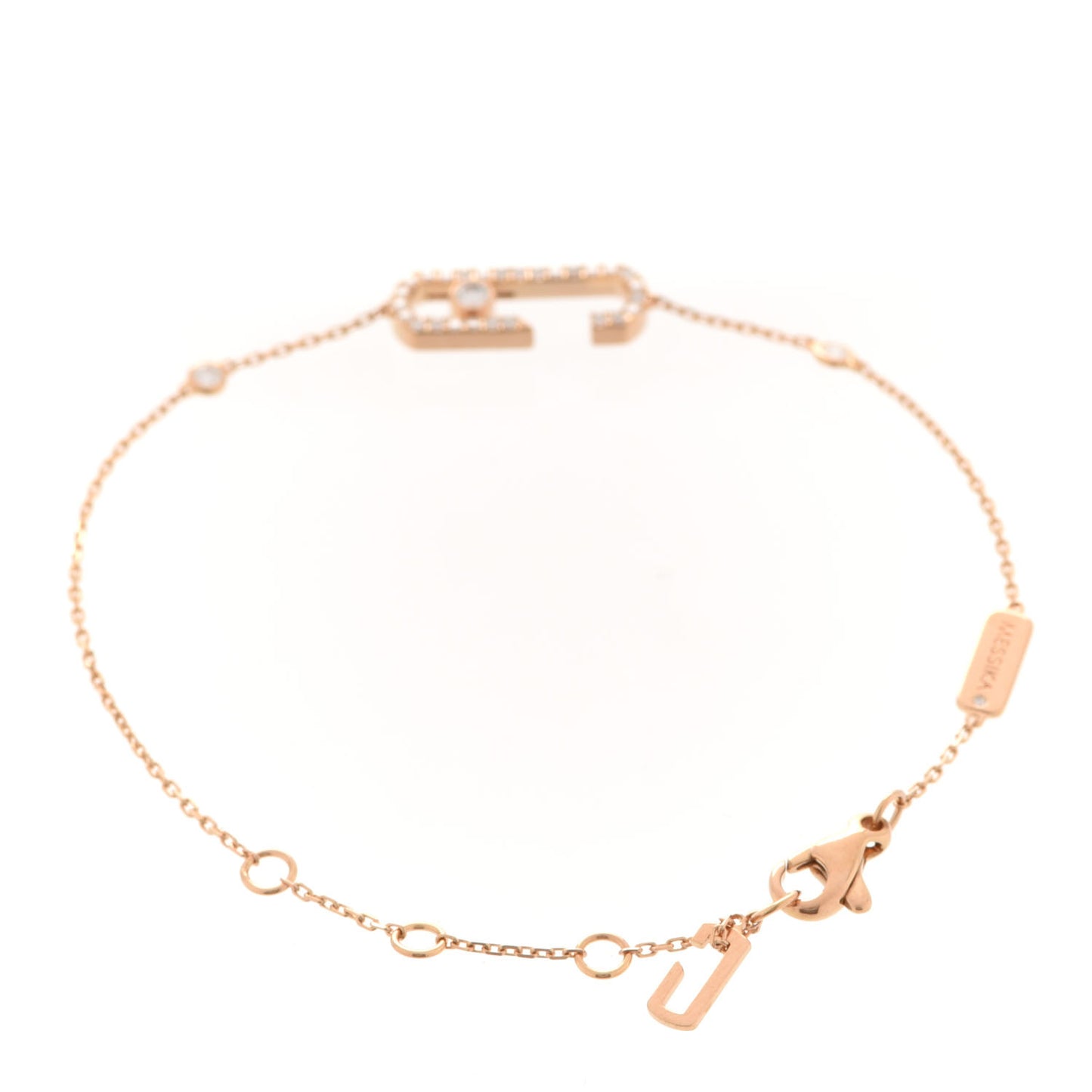X GIGI HADID 18K Rose Gold Diamond Move Addiction Pave Bracelet