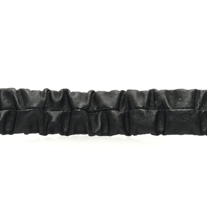 Chanel Lambskin Ruched Enamel CC Belt 85 34 Black White 4 of 4