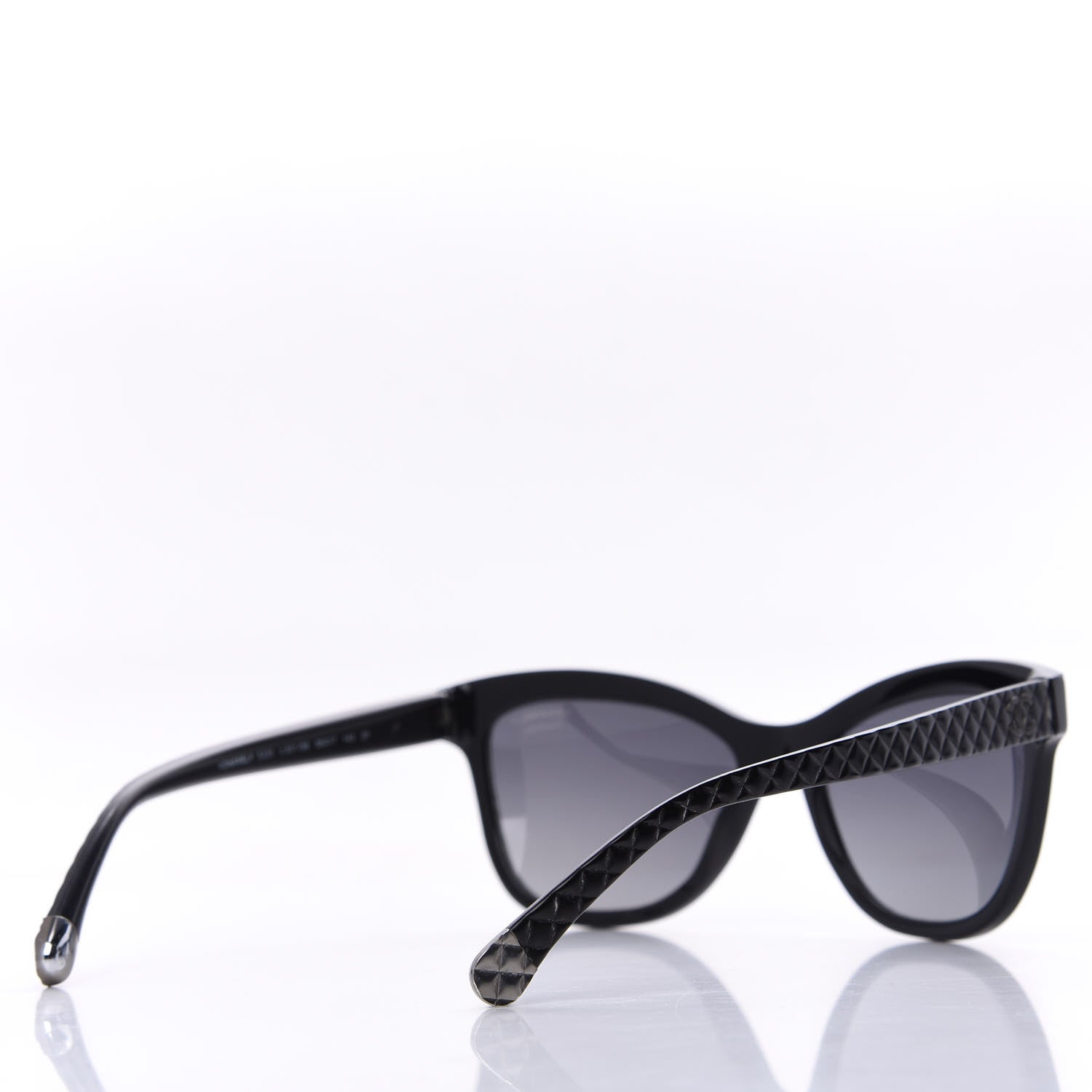 Chanel Polarized CC Cat Eye Sunglasses 5330 Black 4 of 9